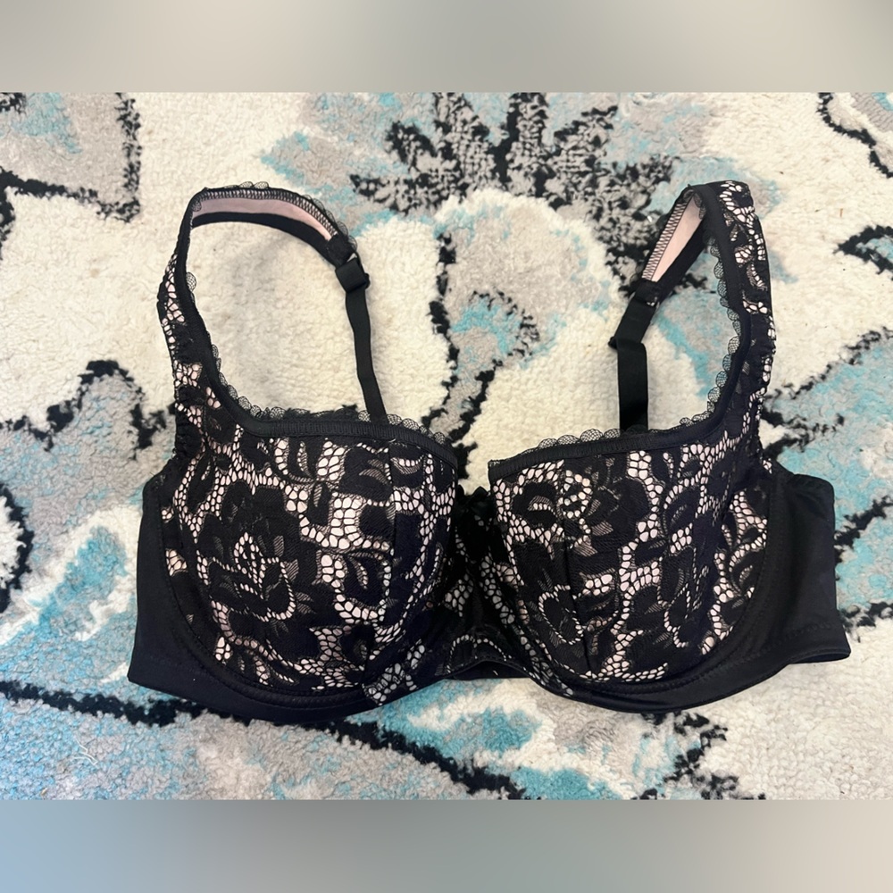 Elegant Black Lace Women's Bra 36 DD/E - Picture 6 of 7